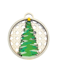 Boho Rattan Christmas Tree DIY Ornament Kit