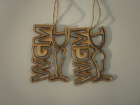 Wineglass Marathon Ornament