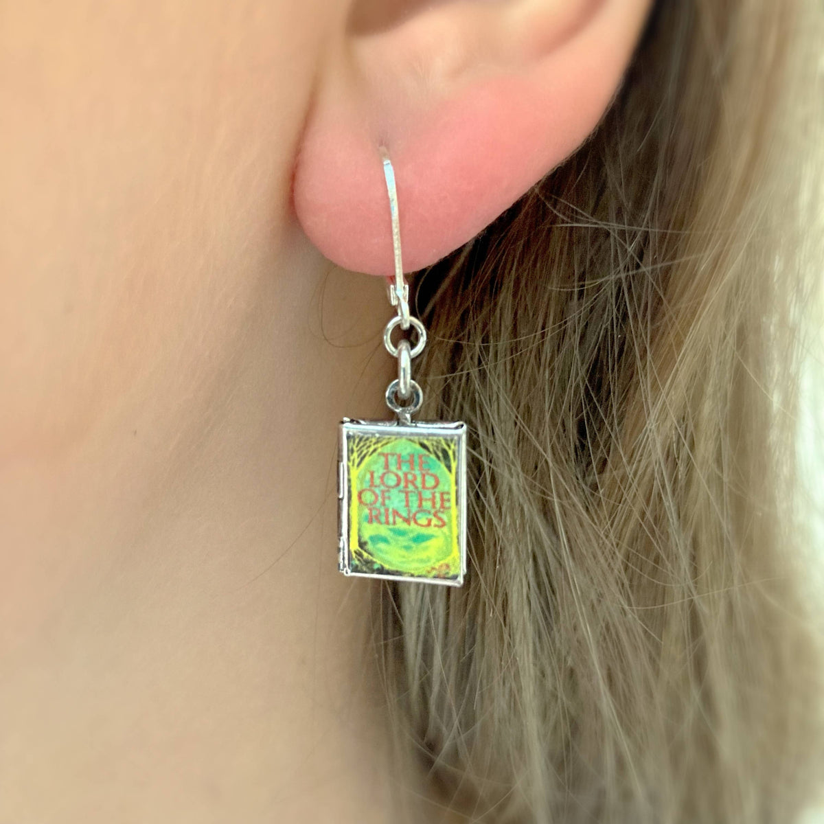 Earrings Book Locket The Lord of the Rings - Forest