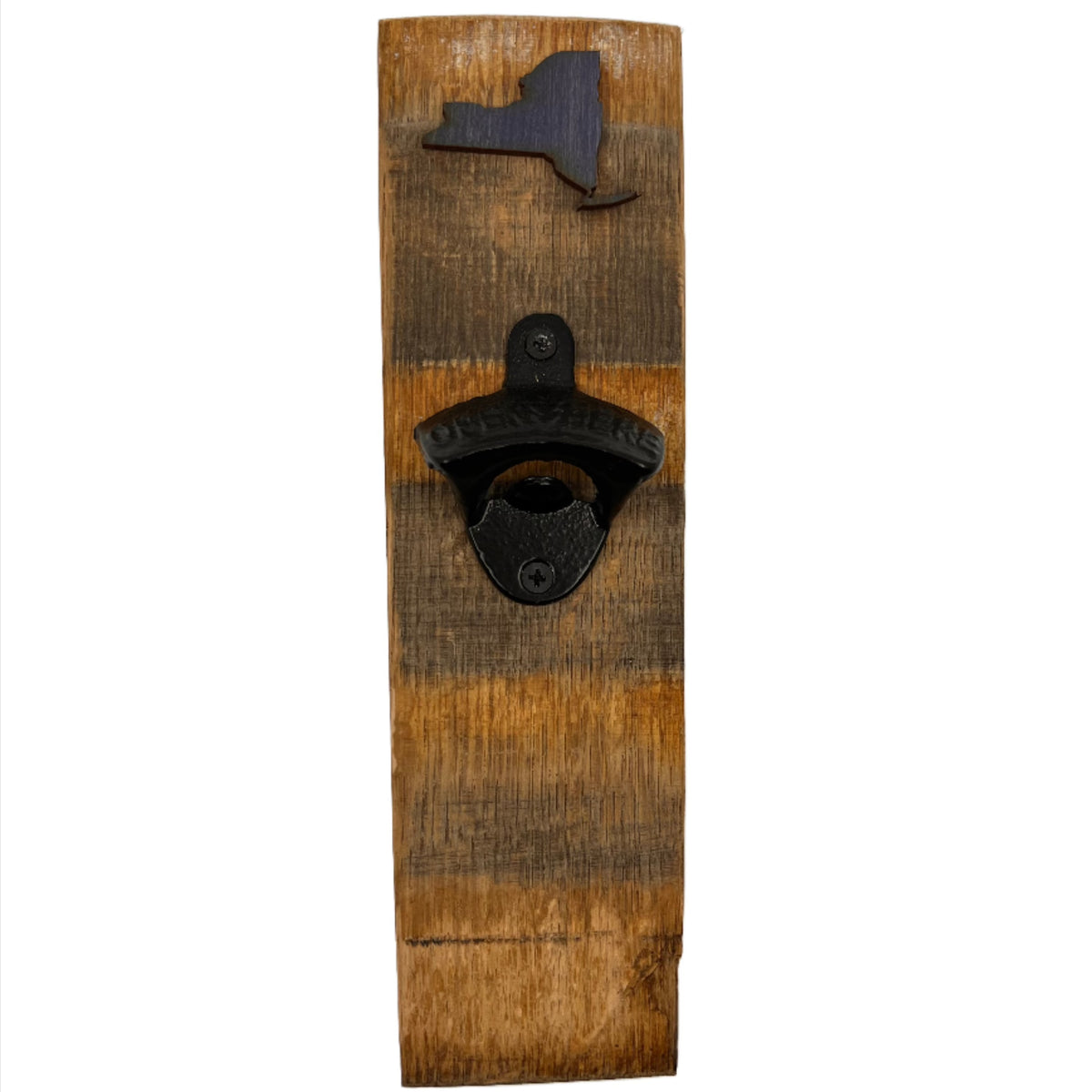 New York wine barrel stave bottle opener