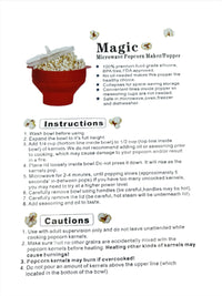Pop Corning Silicone Microwave Popcorn Popper