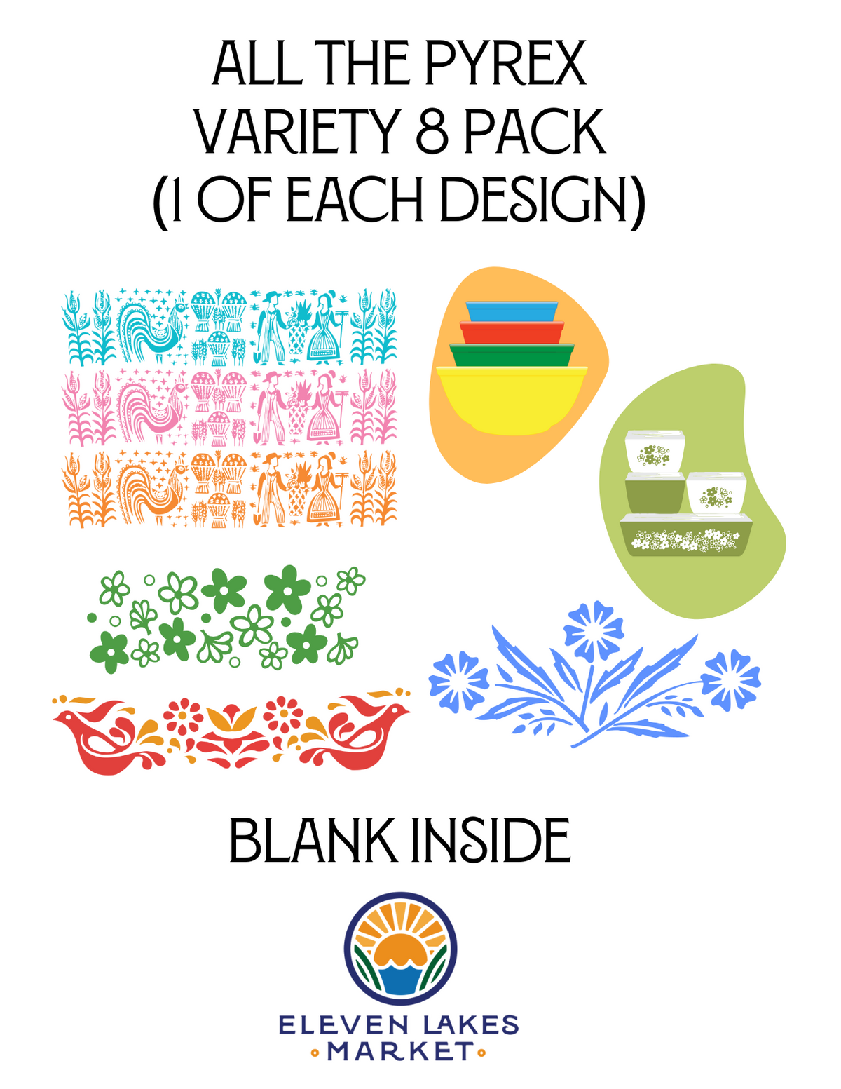 Pyrex Cards (8 Packs)