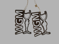 Wineglass Marathon Ornament