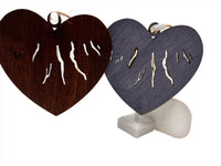 Finger Lakes Wooden Heart Ornament