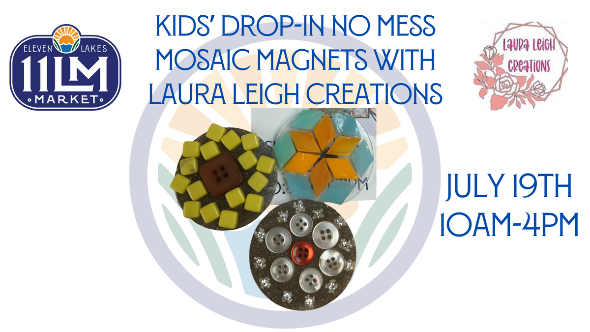 No-Mess Mosaic Magnets with Laura Leigh