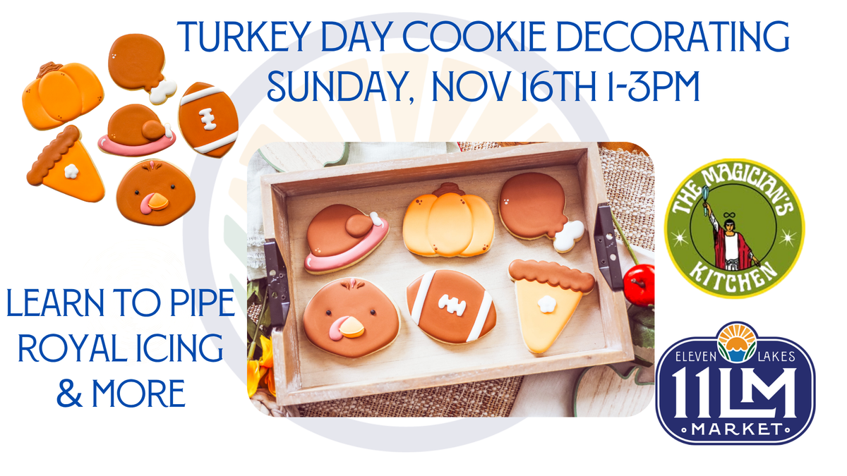 Turkey Day Cookie Decorating Class (or Kit!) with Luca of the Magician's Kitchen