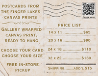 Vintage Postcard Canvas Prints - Choose your size and design