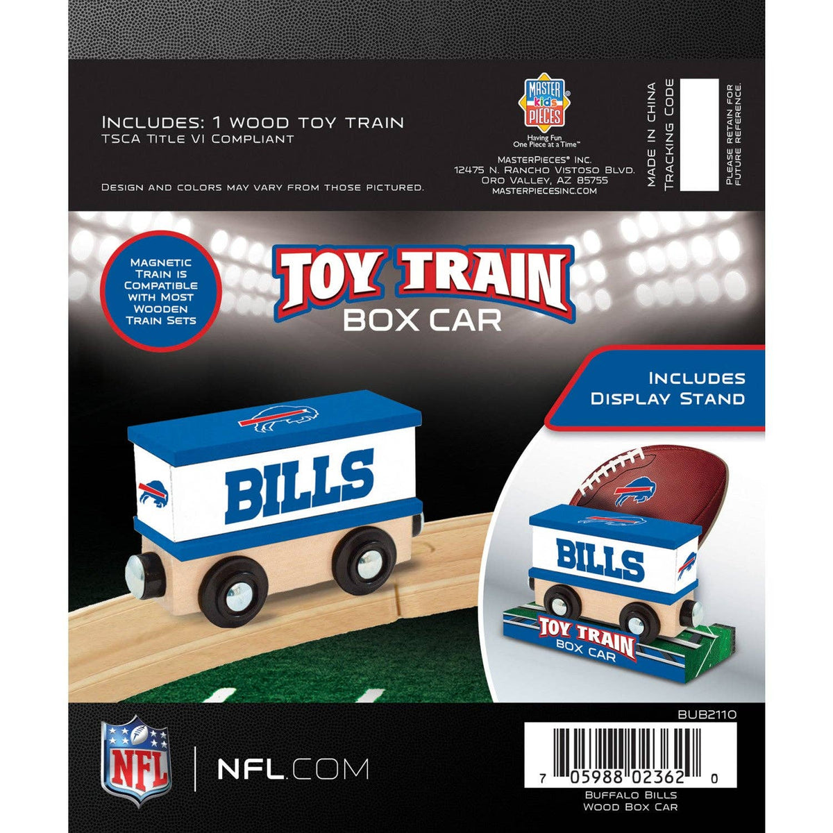 Buffalo Bills Toy Train Box Car