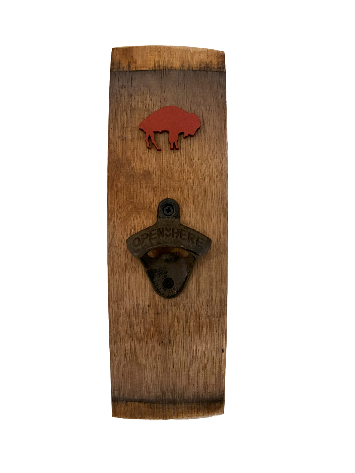 Buffalo Wine Barrel Stave Bottle Opener
