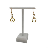 Round Wave Earrings Gold and Silver