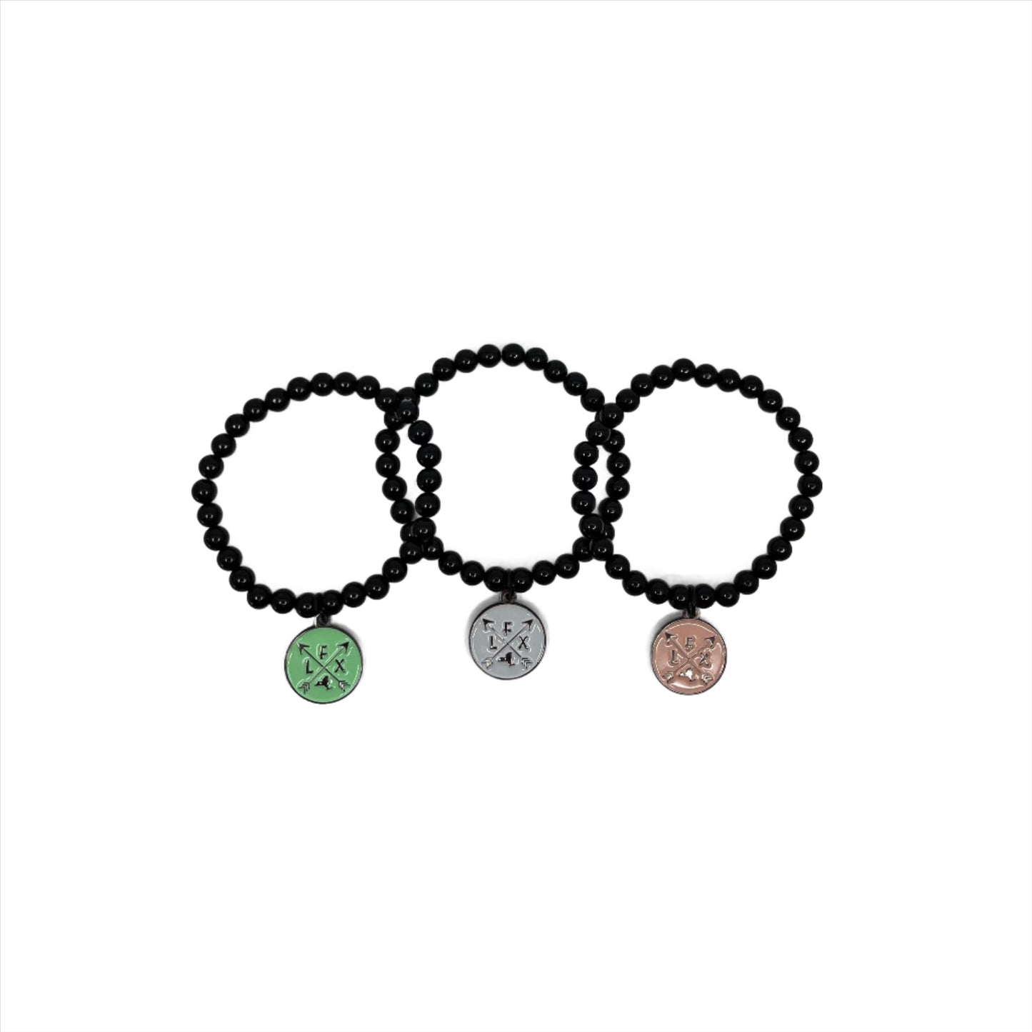 Finger Lakes Black Bead Bracelet