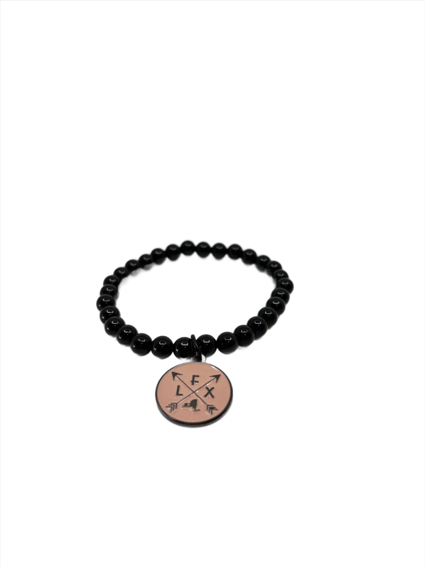 Finger Lakes Black Bead Bracelet