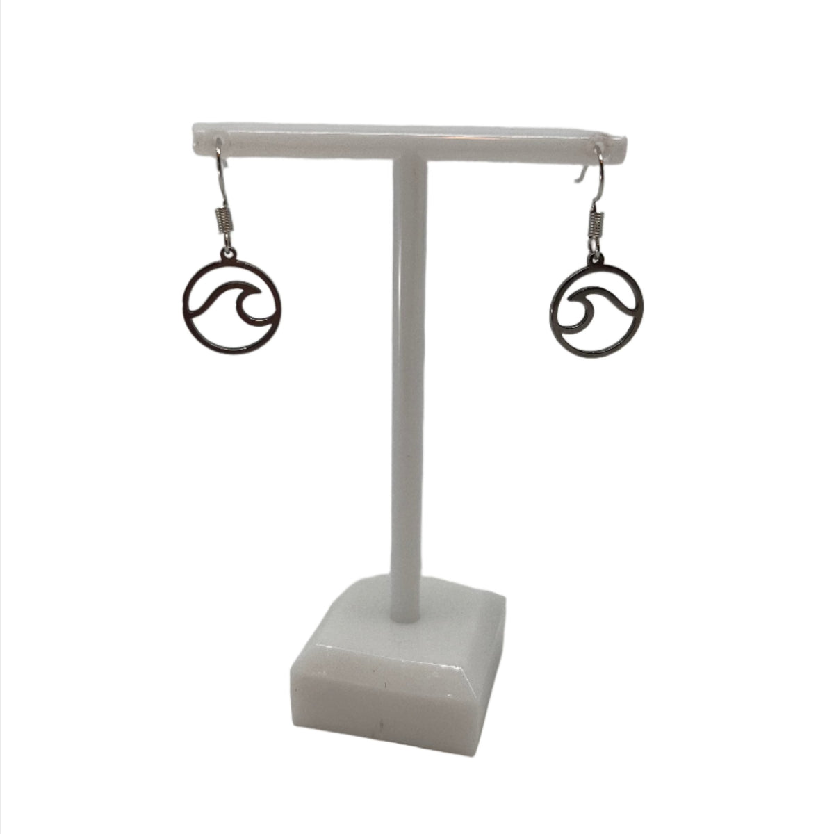 Round Wave Earrings Gold and Silver