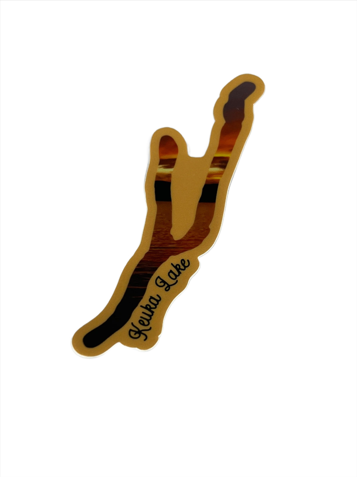Keuka Lake Slice Stickers or Magnets