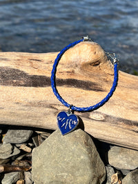 Finger Lakes Braided Faux Leather Bracelet