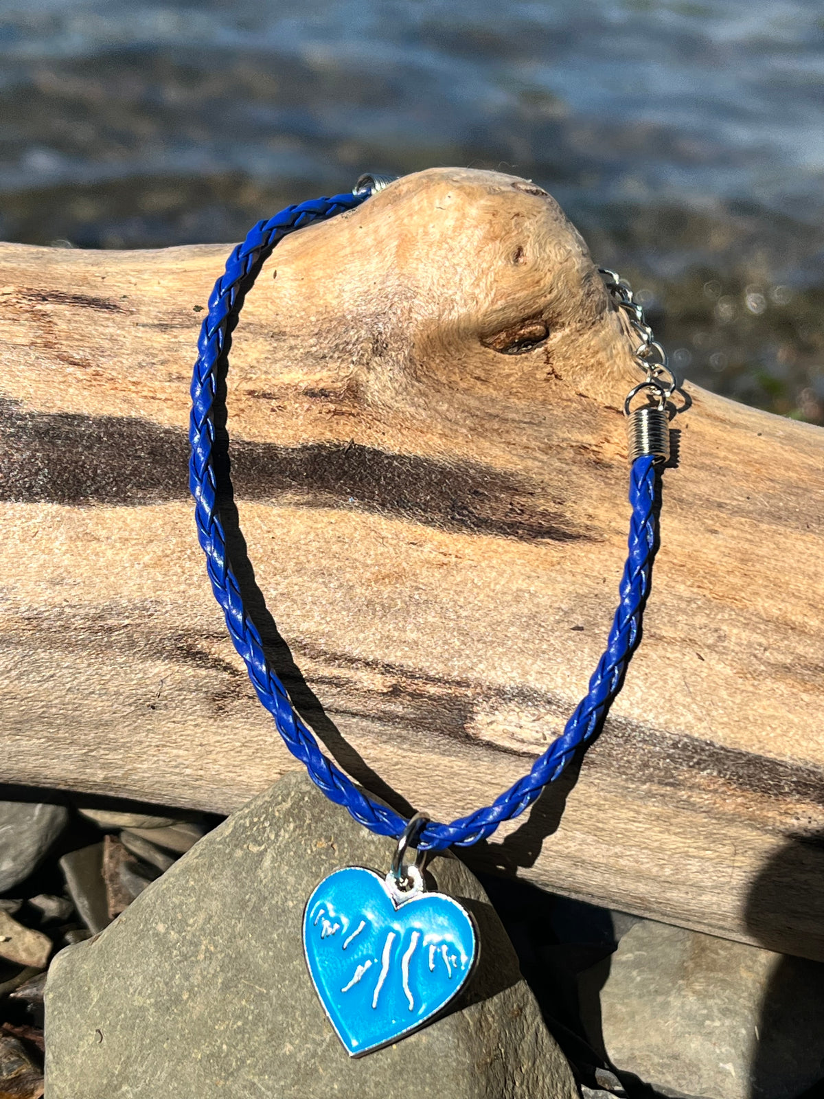 Finger Lakes Braided Faux Leather Bracelet