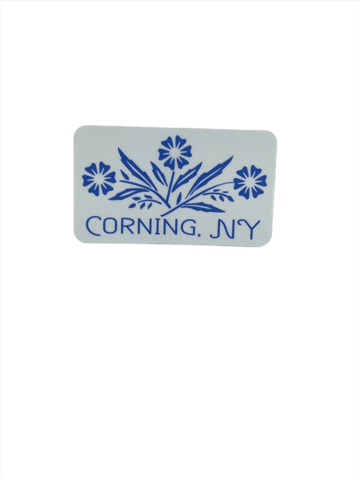 Corning NY Cornflower Vinyl Sticker or Magnet