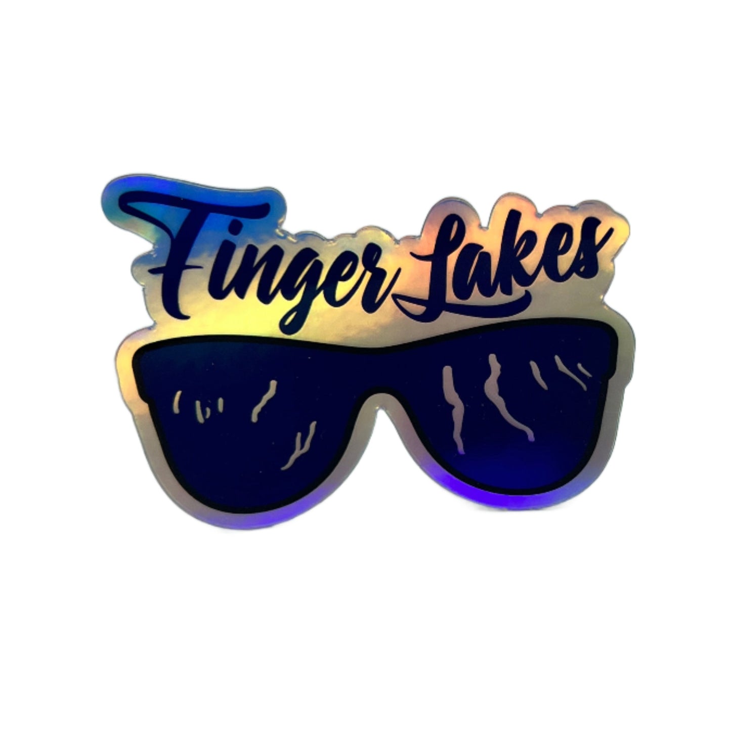 Finger Lakes Shades Holographic Vinyl Sticker