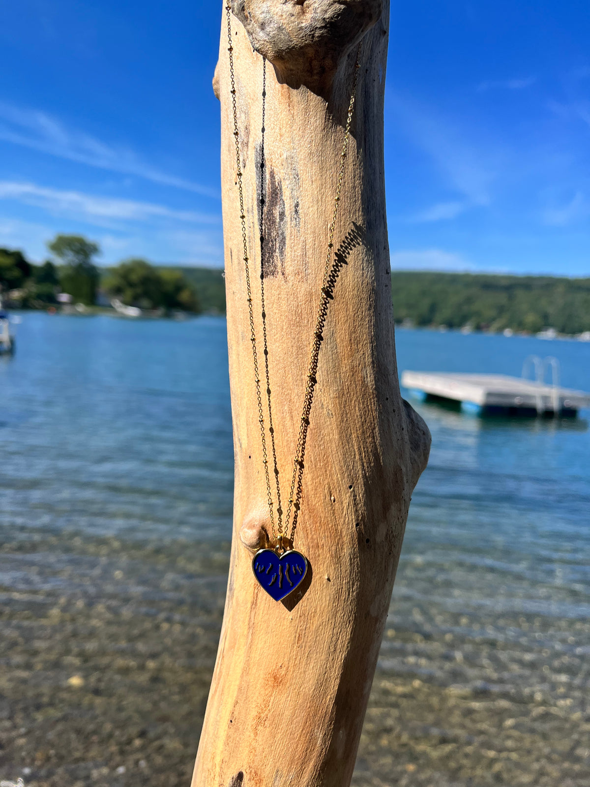 Finger Lakes Charm Satellite Chain Necklace