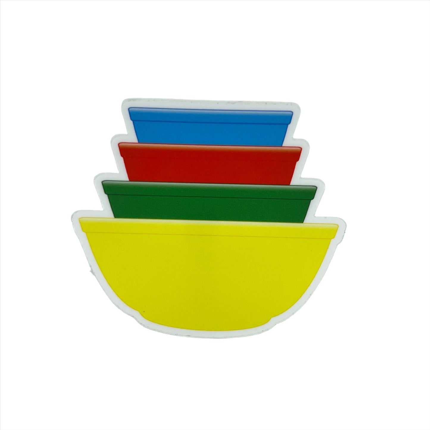 Pyrex Bowls 3" Vinyl Sticker or Magnet