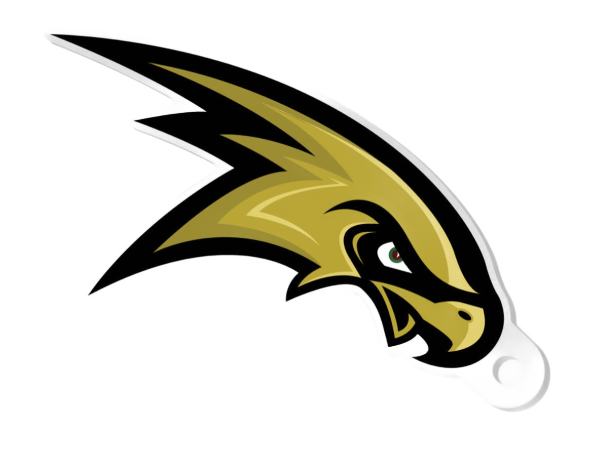 Corning Hawks Logo Keychain or Bag Tag