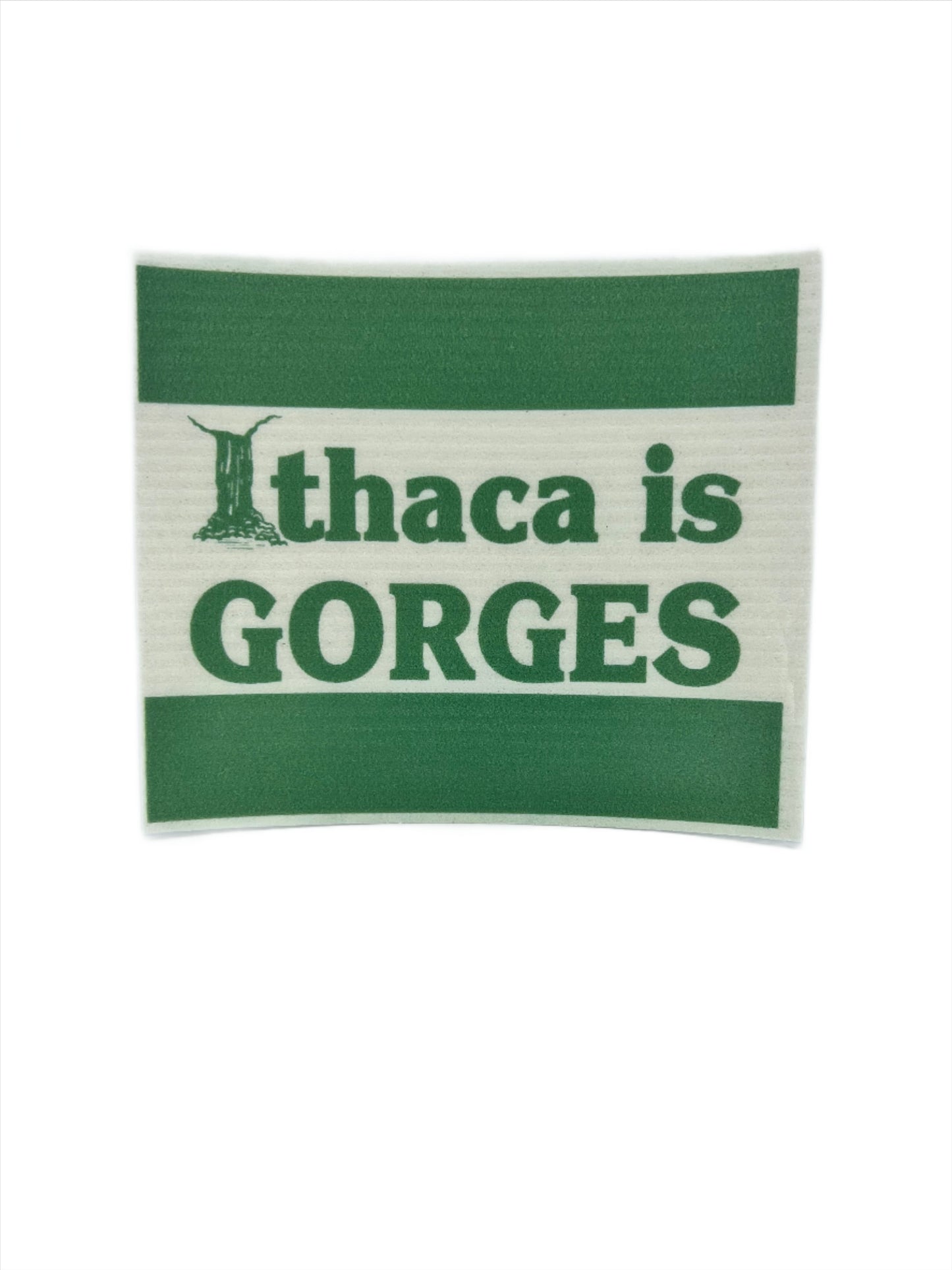 Ithaca Is Gorges Swedish Dishcloth