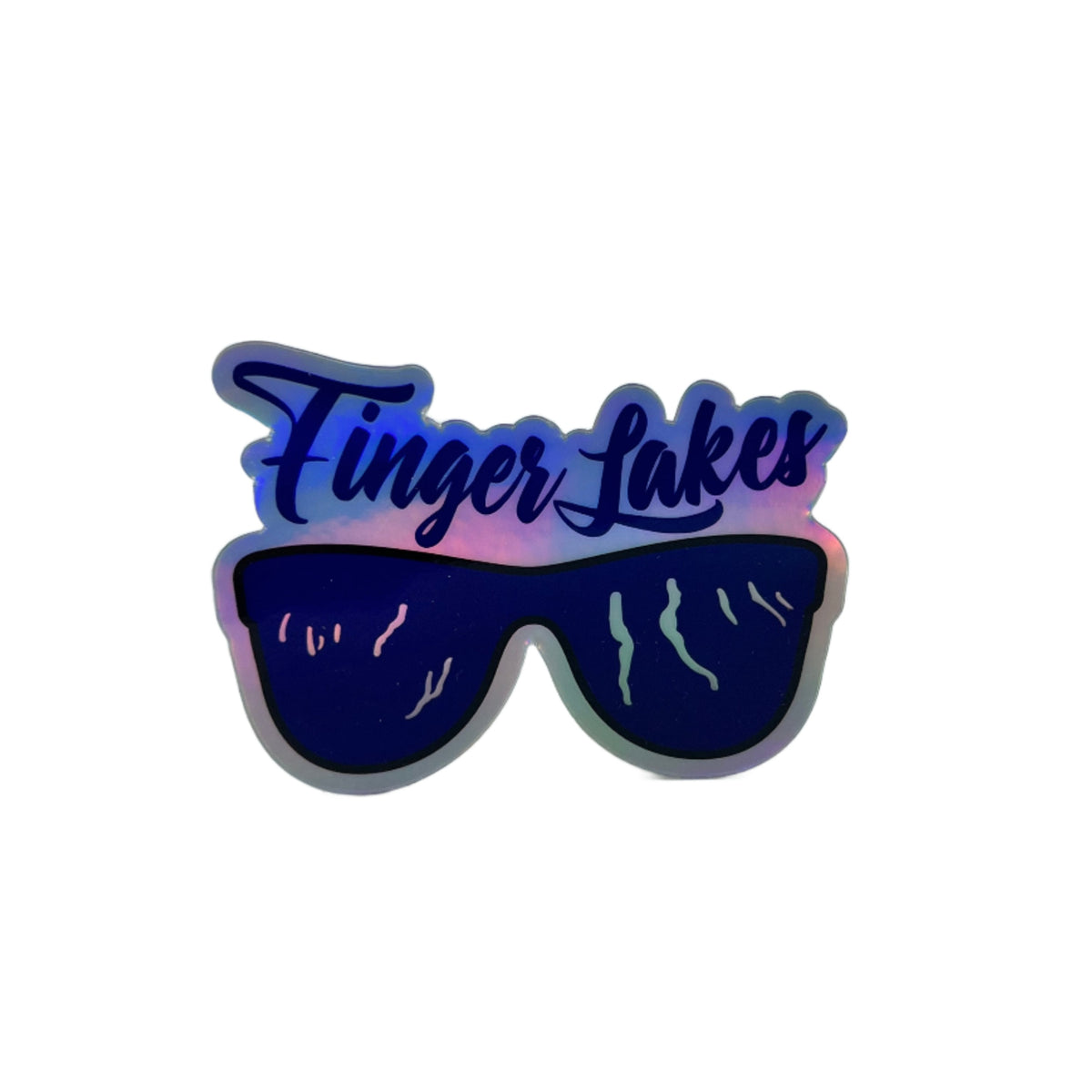 Finger Lakes Shades Holographic Vinyl Sticker