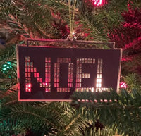Corning NOEL Christmas Ornament