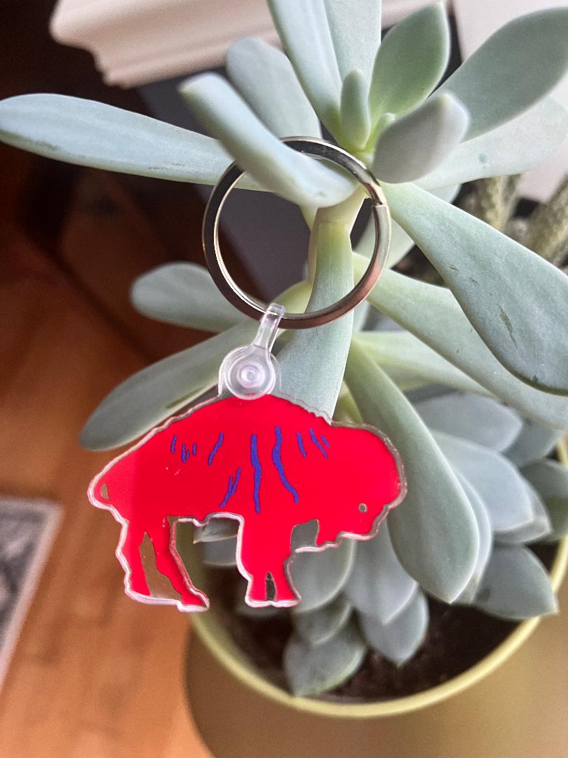 Let's Go Buffalo Finger Lakes Keychain