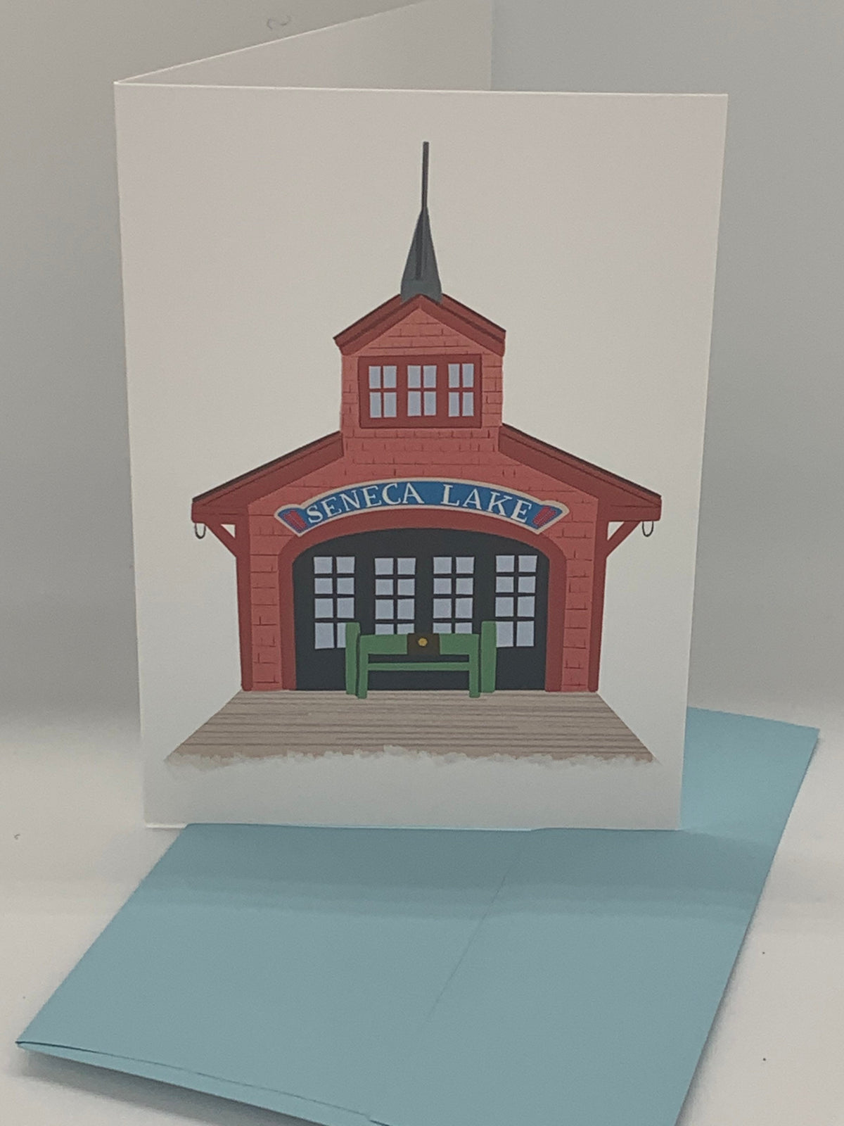 Seneca Lake Watkins Glen Pier Greeting Card Boxed Set of 8