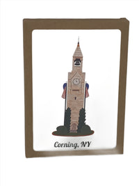 Corning NY Little Joe and Centerway Clocktower Greeting Card Boxed Set of 8
