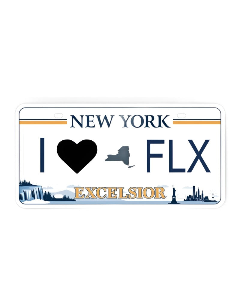 Finger Lakes FLX License Plate Sticker
