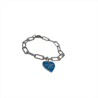 Finger Lakes Paperclip Chain Charm Bracelet