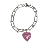 Finger Lakes Paperclip Chain Charm Bracelet