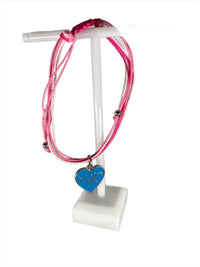 Finger Lakes Heart String Bracelet