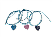 Finger Lakes Heart String Bracelet