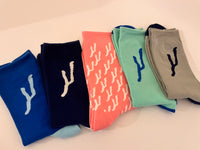 Keuka Blue Socks in 5 color combinations
