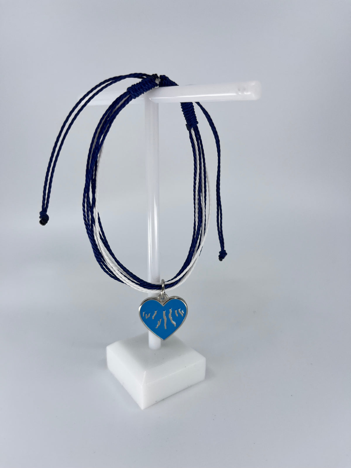 Finger Lakes Heart String Bracelet