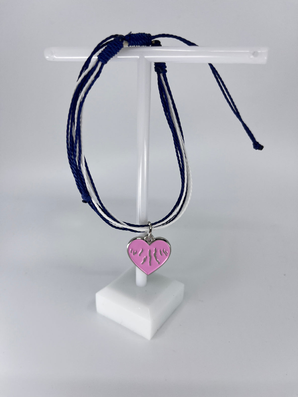 Finger Lakes Heart String Bracelet
