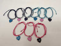 Finger Lakes Heart String Bracelet