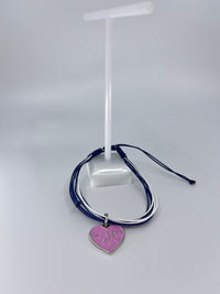 Finger Lakes Heart String Bracelet