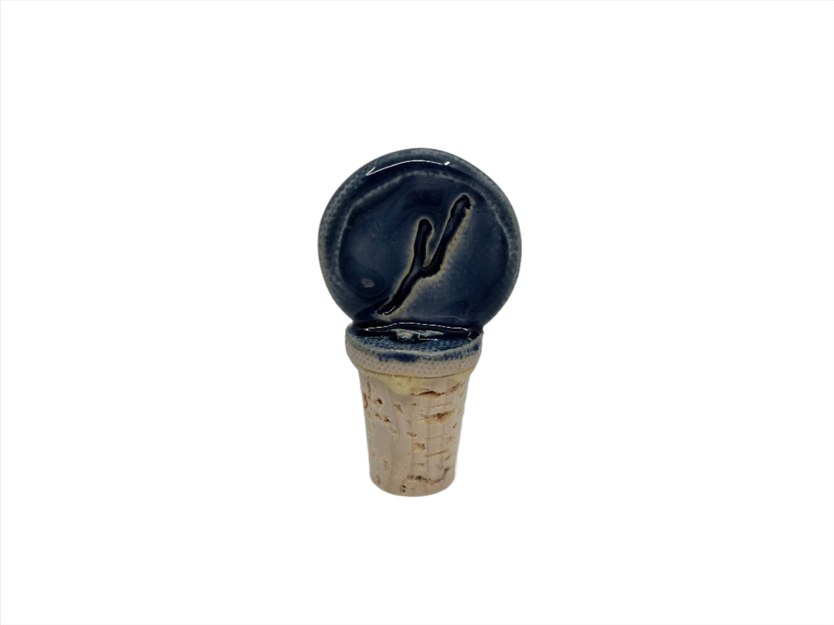 Keuka Stoneware Wine Stopper - Available in 3 colors