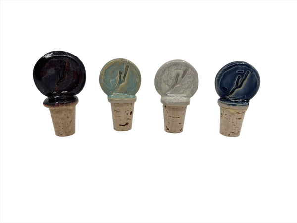 Keuka Stoneware Wine Stopper - Available in 3 colors