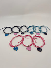 Finger Lakes Heart String Bracelet