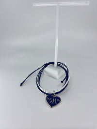 Finger Lakes Heart String Bracelet