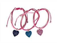 Finger Lakes Heart String Bracelet