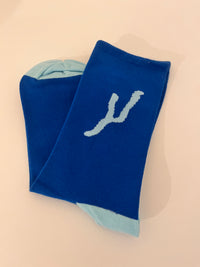 Keuka Blue Socks in 5 color combinations