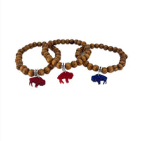 Let's Go Buffalo Wood Bracelet Bracelet