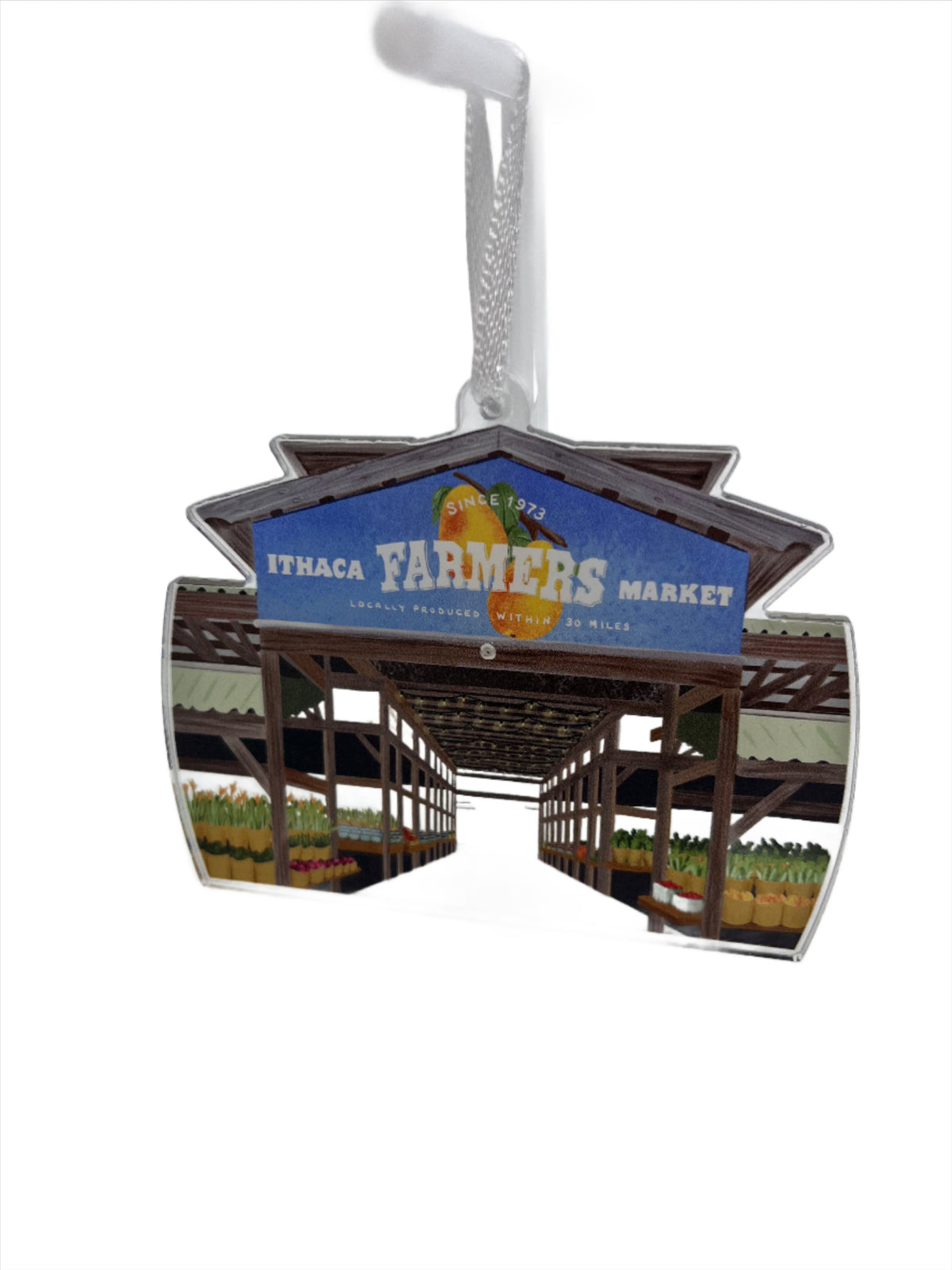 Ithaca Farmers Market Ornament or Suncatcher