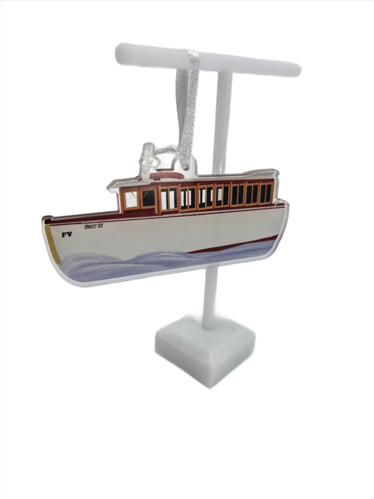 Finger Lakes Boating Museum Pat II Tour Boat Ornament or Suncatcher
